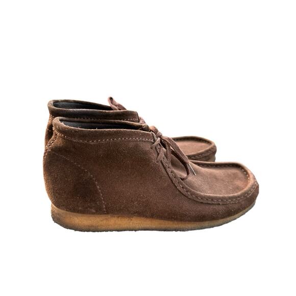 Clarks Originals Wallabee Boots Dark Brown Suede 10.5 Great Condition main image 5